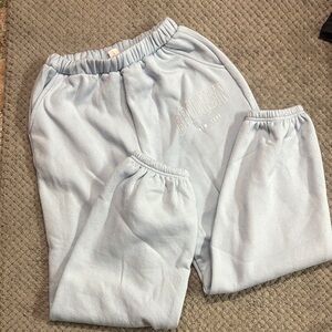 SHEIN Light Blue Kids Joggers